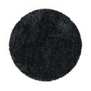 Antracitszürke kerek szőnyeg ø 120 cm Fluffy – Ayyildiz Carpets