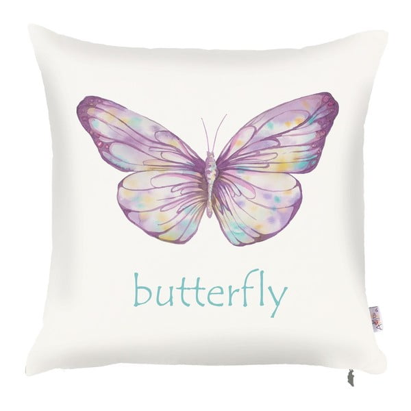 Violet Butterfly párnahuzat, 43 x 43 cm - Mike & Co. NEW YORK