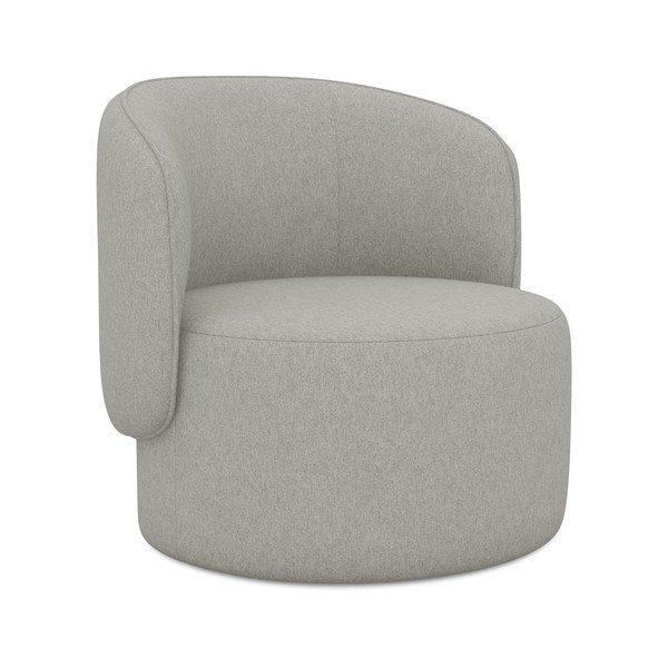 Világosszürke fotel Ipo – Makamii