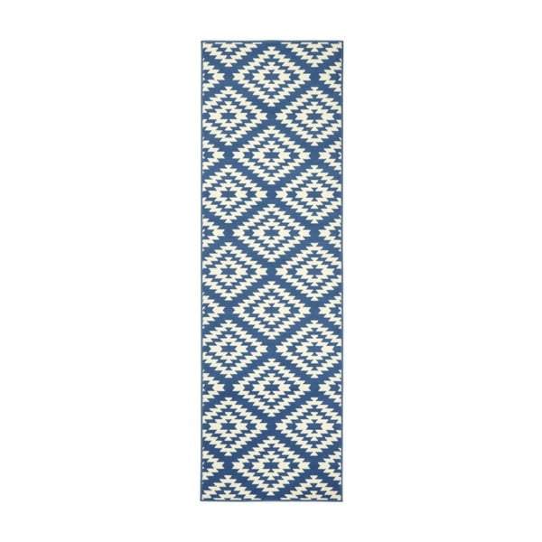 Kék futószőnyeg típusú szőnyeg 80x350 cm Nordic – Hanse Home