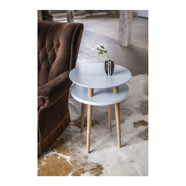 UFO grafitszürke dohányzóasztal, ⌀ 45 cm - Ragaba-image-3