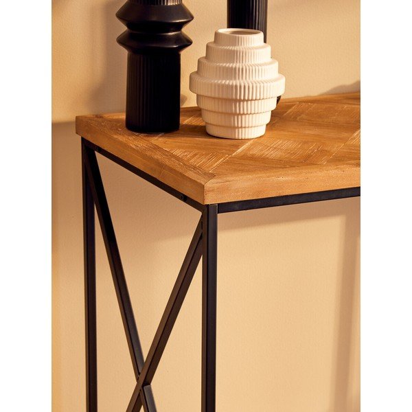 Natúr színű jegenyefenyő konzolasztal 48x120 cm Kickford – Premier Housewares-image-4