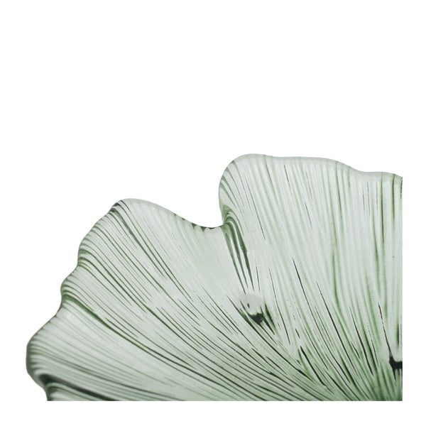 Üveg dekoratív tálca 16x17 cm Gingko – Ixia-image-4