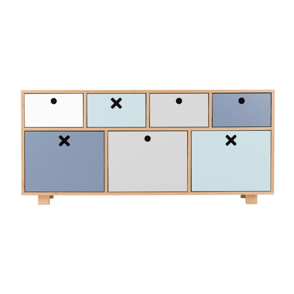 Alacsony pasztellszínű szekrény - Durbas Style