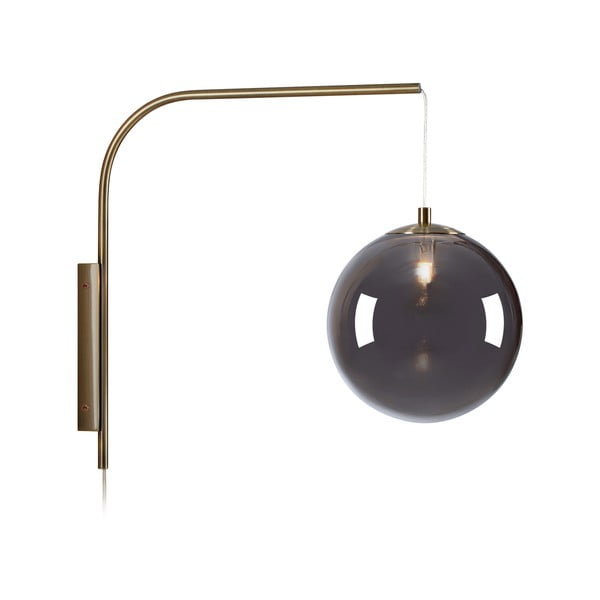 Fekete-bronzszínű fali lámpa (hosszúság 47,5 cm) Dione – Markslöjd
