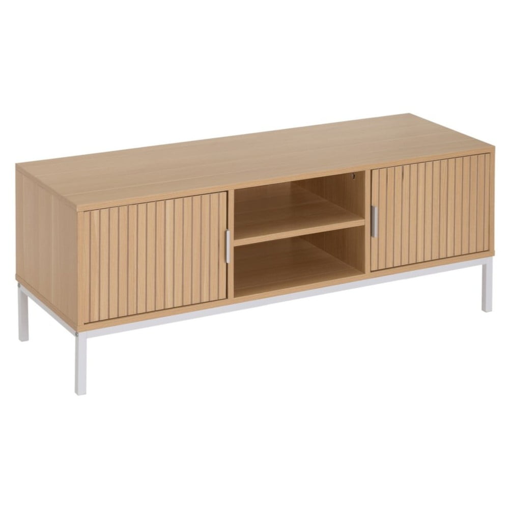 Natúr színű TV-állvány tölgyfa dekorral 120x45x40 cm Mid-Lines  Casa Selección