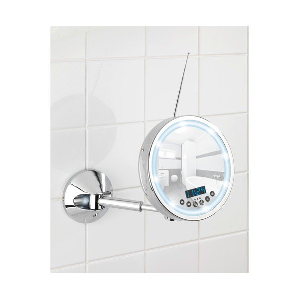 Imperial falra szerelhető, nagyítós tükör, LED világítással és rádióval - Wenko-image-2
