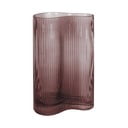 Wave barna üveg váza, magasság 27 cm - PT LIVING