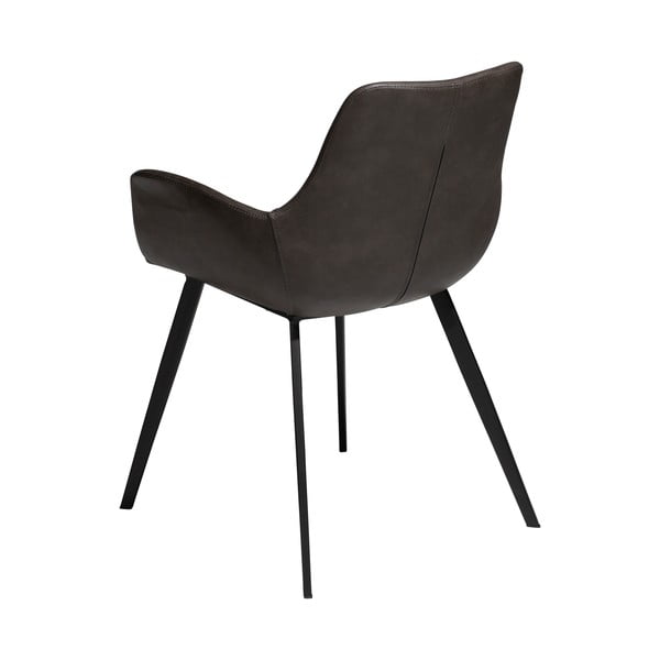 Sötétszürke kárpitozott karfás étkezőfotel Hype – DAN-FORM Denmark-image-2