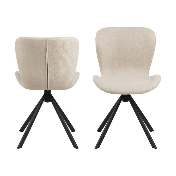 Krémszínű étkezőszék szett 2 db-os Batilda – Actona-image-2