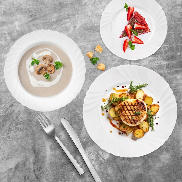 Üveg étkészlet 18 db-os Luna – Orion-image-1