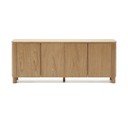 Natúr színű komód kőrisfa dekorral 200x79x40 cm Salaya – Kave Home