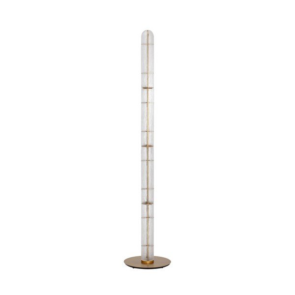 Sárgaréz színű fém LED állólámpa üveg búrával (magasság 165,5 cm) Gloree – Nova Luce