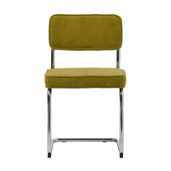Zöld kordbársony étkezőszék Rupert – Unique Furniture-image-4