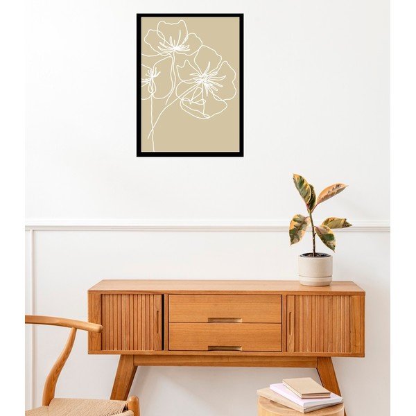 Poszter 29x41 cm White Poppy – Veronika Boulová-image-1