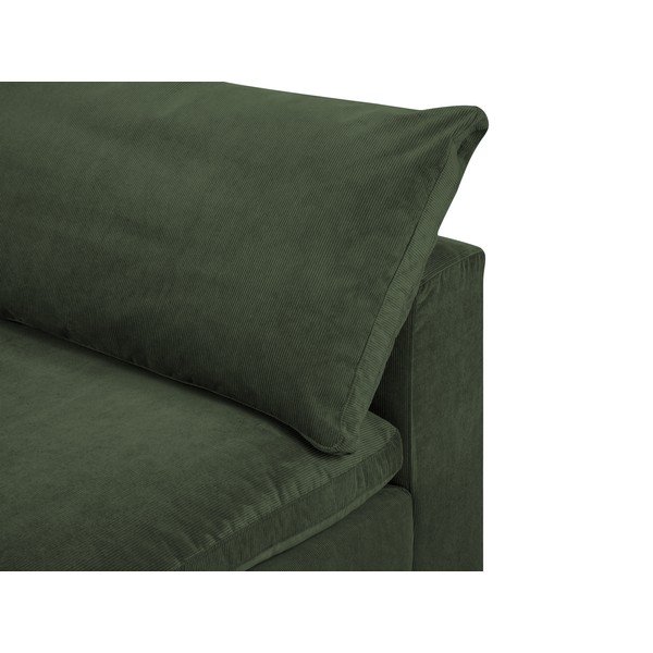 Galaxy sötétzöld középső rész moduláris kordbársony kanapéhoz - Windsor & Co Sofas-image-1
