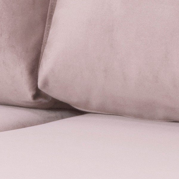 Norwich púderrózsaszín bársony kanapé, bal oldali - Actona-image-4