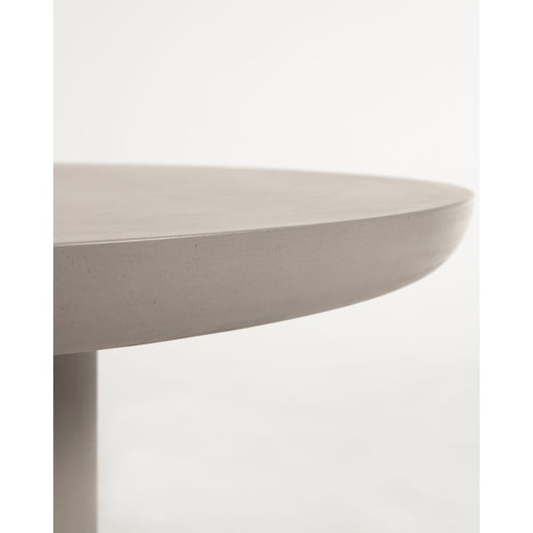 Beton kerti étkezőasztal ø 110 cm Taimi – Kave Home-image-1