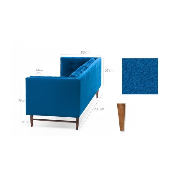 Eva kék kanapé - Balcab Home-image-3