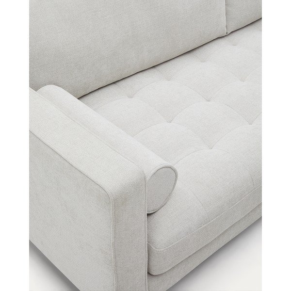 Szürkésbézs zsenília kanapé 222 cm Debra – Kave Home-image-1