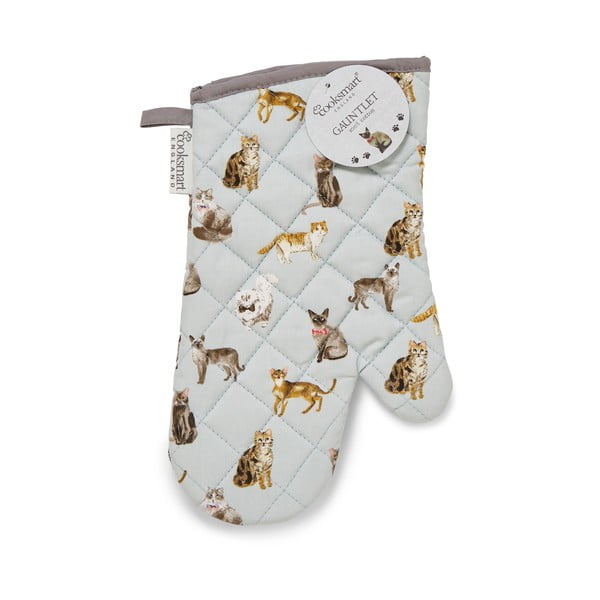 Curious Cats kék pamut konyhai kesztyű - Cooksmart ®-image-2