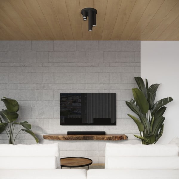 Fekete mennyezeti lámpa Castro – Sollux-image-4