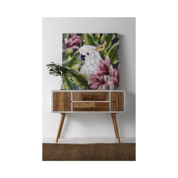 Modern Style Cockatoo Cubico vászonkép, 100 x 100 cm - Geese-image-1