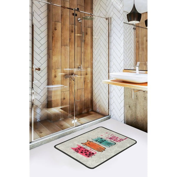 Fürdőszobai kilépő 60x40 cm Baby Cats - Foutastic-image-1