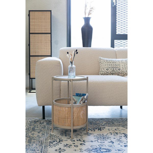 Kerek tárolóasztal ø 30 cm Makoto – White Label-image-1