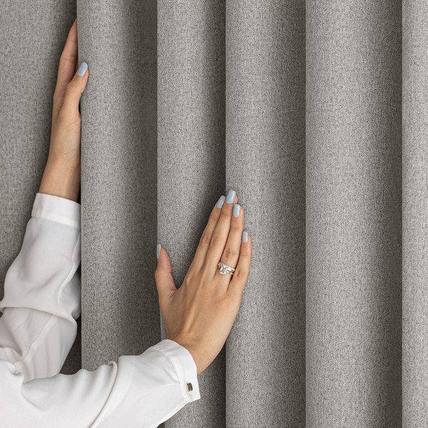Szürkésbarna sötétítő függöny 140x250 cm Corita – Restilo-image-3