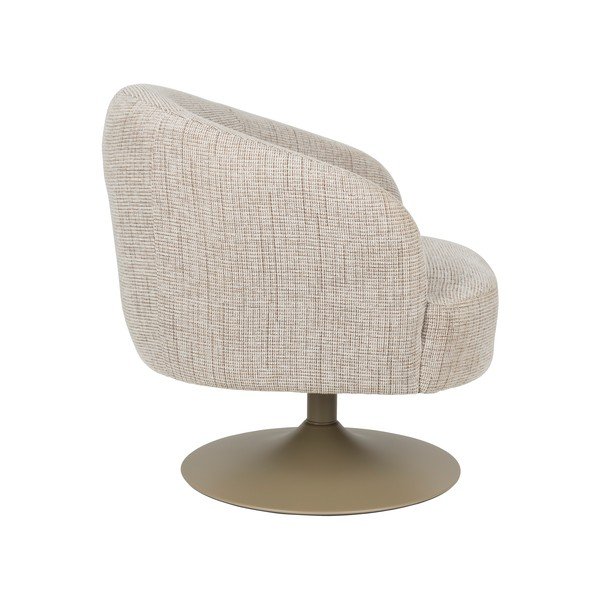 Bézs forgó fotel Renate – White Label-image-3