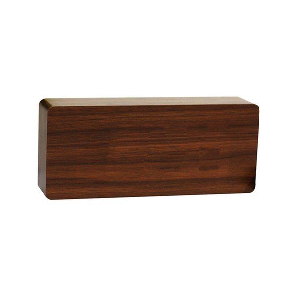 Slab Click Clock sötétbarna ébresztőóra piros LED kijelzővel - Gingko-image-3