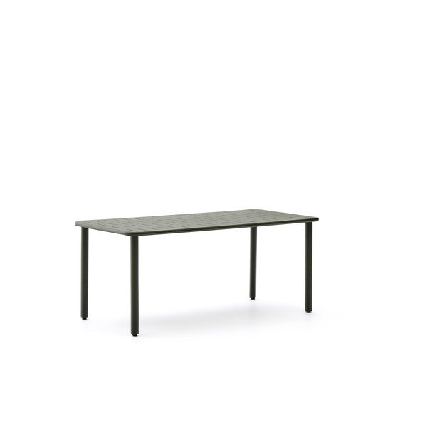 Acél kerti étkezőasztal 90x180 cm Brai – Kave Home