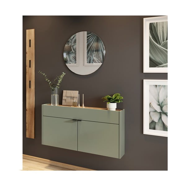Zöld-natúr színű előszoba bútor Ameca – Germania-image-2