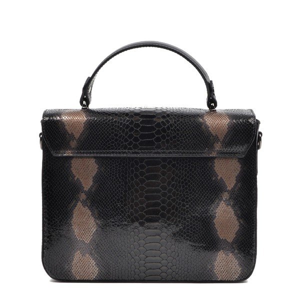 Andrea fekete bőr kézitáska - Mangotti Bags-image-1
