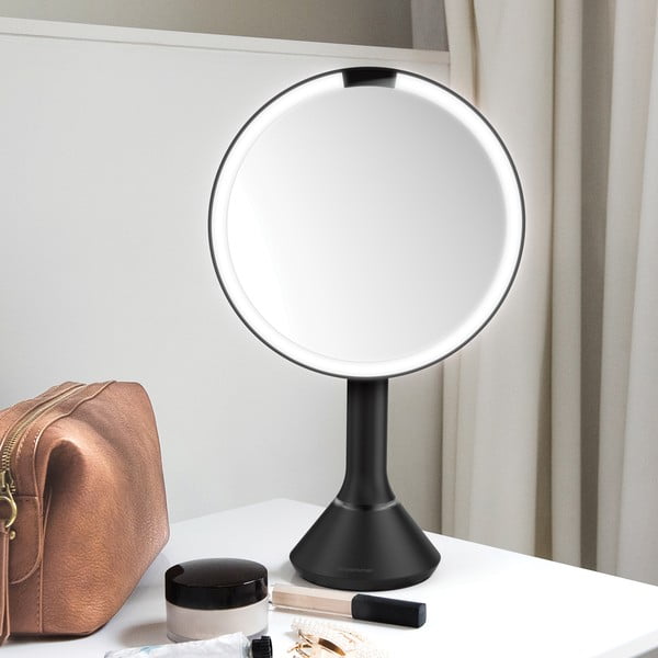 Kozmetikai tükör világítással-nagyítós (ötszörös) ø 20 cm Sensor – simplehuman-image-1