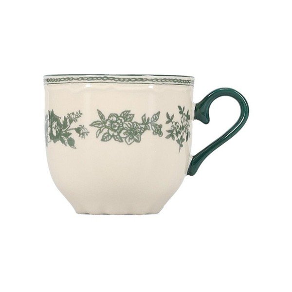 Zöld-elefántcsont színű porcelán csésze 215 ml Cyril – S|P Collection