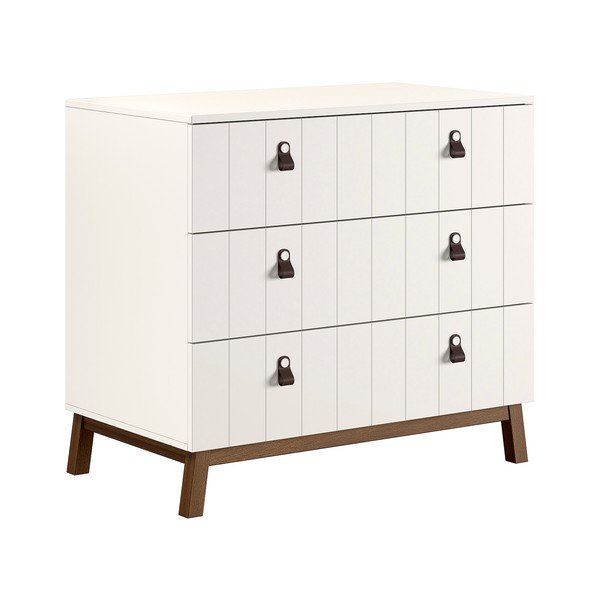 Bézs pelenkázó asztal pelenkázó feltéttel 98,5x94x57 cm Sezane – Vipack-image-4