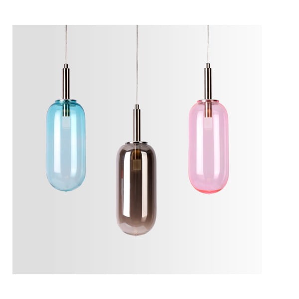 Antracitszürke LED függőlámpa üveg búrával ø 13 cm Fiuggi – Candellux Lighting-image-2