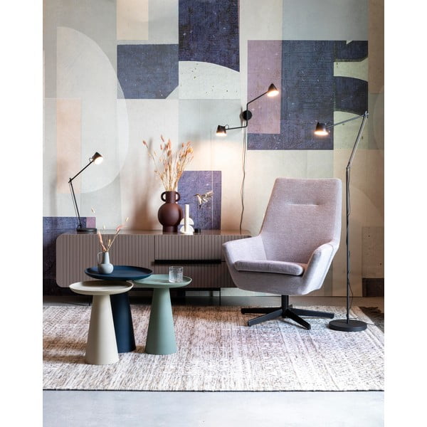 Ringar bézs alumínium tárolóasztal, ø 39,5 cm - White Label-image-3