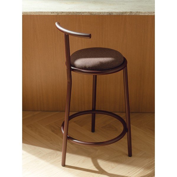 Borvörös fém bárszék (ülésmagasság 68 cm) Hogo – noo.ma-image-1