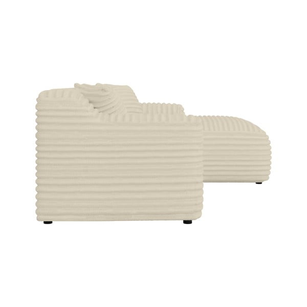 Bézs kordbársony sarokkanapé (jobb oldali-heverő résszel) Martin – Ropez-image-3