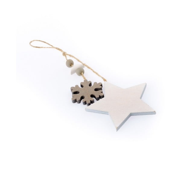 Marianne csillag és hópehely formájú felakasztható karácsonyi dekoráció - Dakls