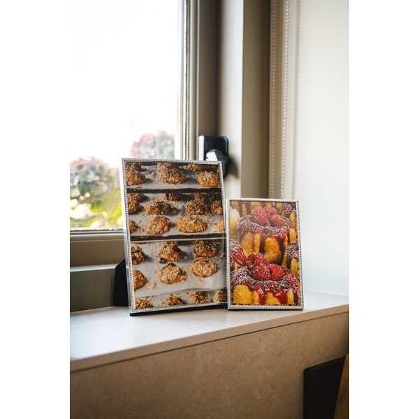 Fényes ezüstszínű fém álló képkeret 11x16 cm Sweet Memory Pearl – Zilverstad-image-2