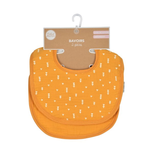 Sárga muszlin előke szett 2 db-os – Bébé Douceur-image-3