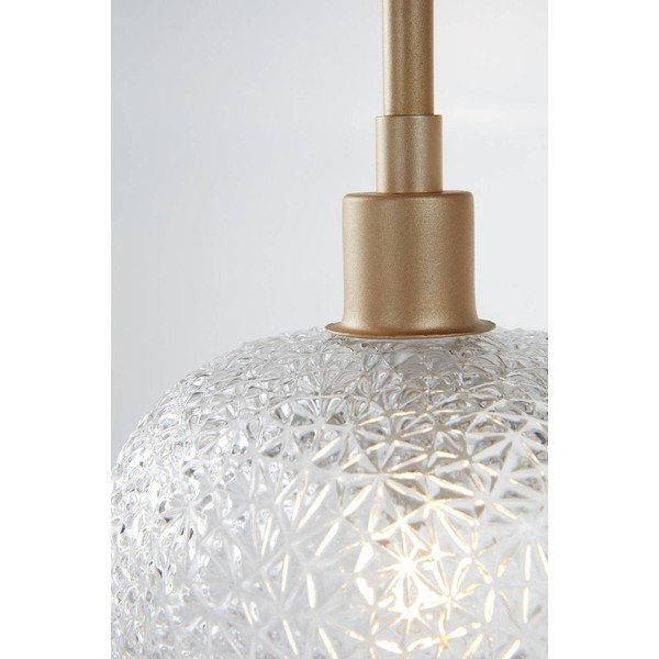 Aranyszínű üveg függőlámpa ø 15 cm Frost – Jotex-image-3