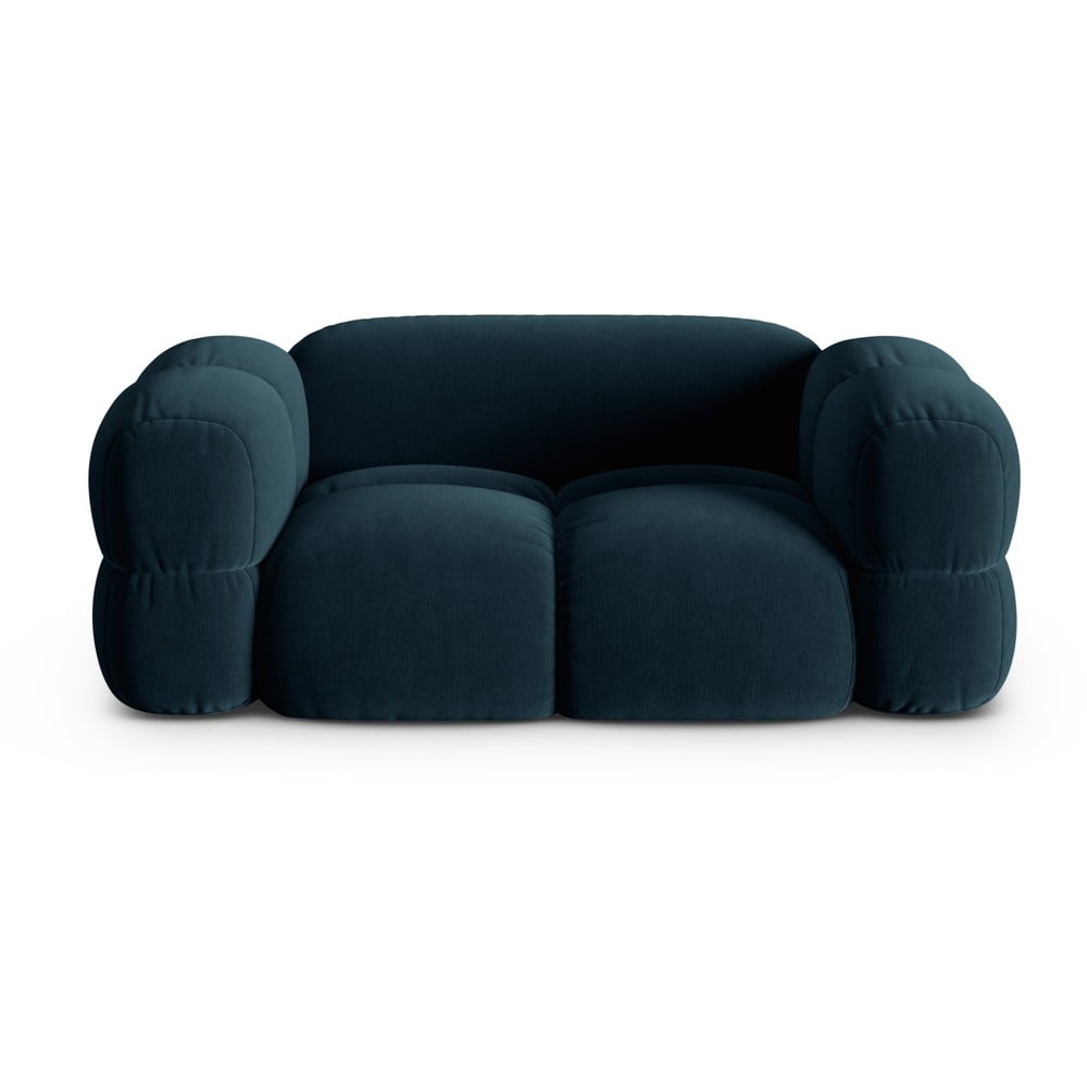 Sötétkék bársony kanapé 180 cm Loretto  Cosmopolitan Design