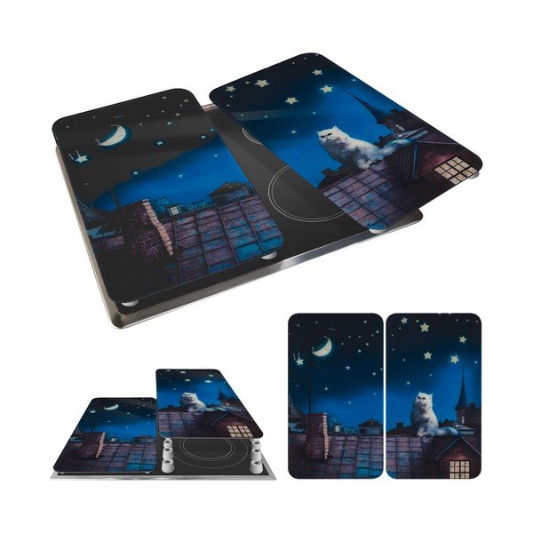 Edzett üveg tűzhely fedőlap szett 2 db-os 30x52 cm – Maximex-image-3