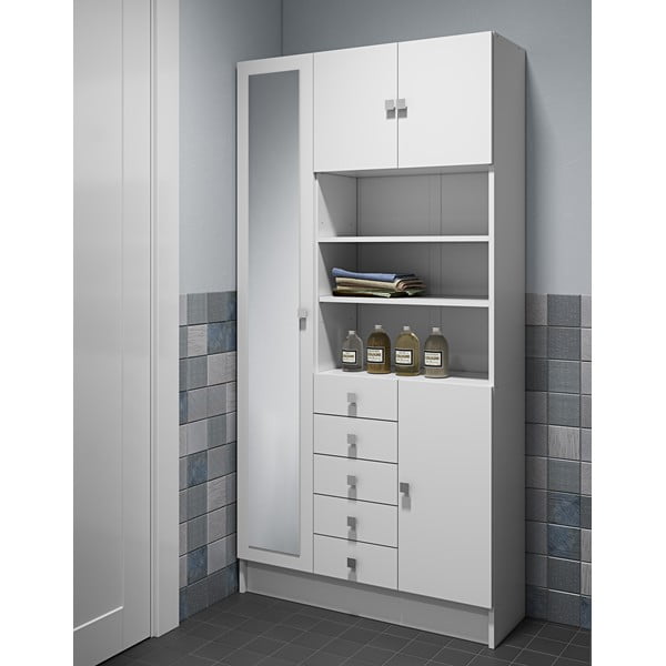 Fehér fürdőszoba szekrény 90x182 cm Combi – TemaHome-image-1