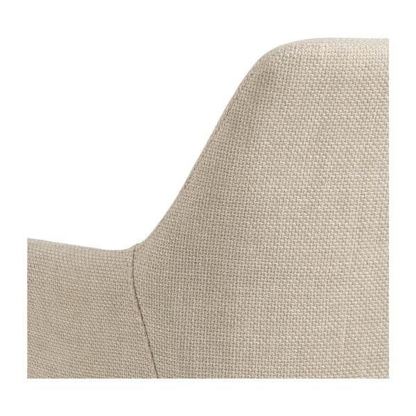 Bézs kárpitozott karfás étkezőfotel szett 2 db-os Lizzy – Actona-image-4